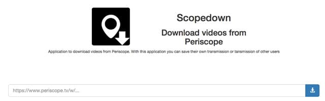 Descargar videos de Periscope