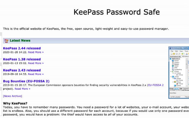 keepass password safe